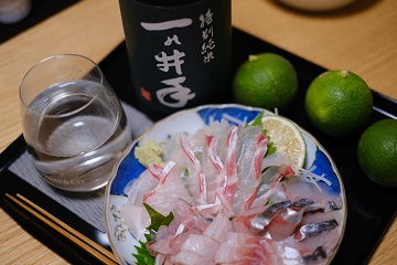 特別純米と刺身